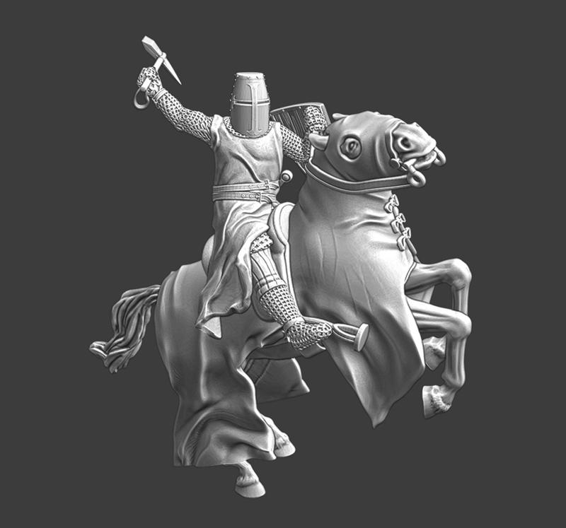 Medieval Danish crusader knight - Battle Lake Peipus 1242