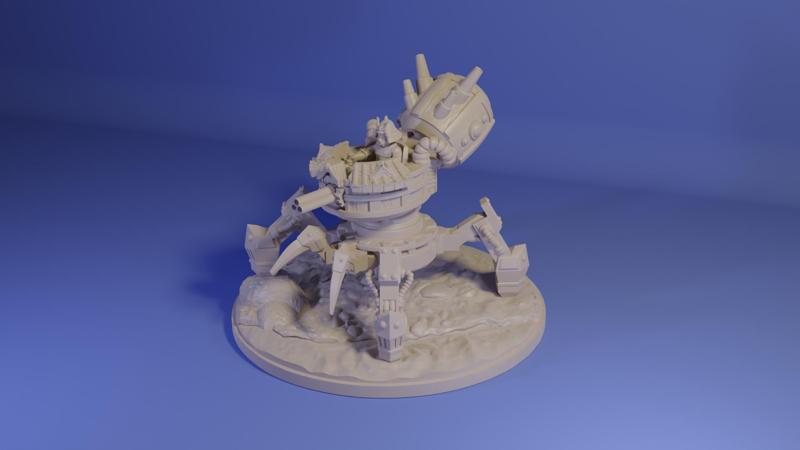 Modular Steampunk Spider Tank