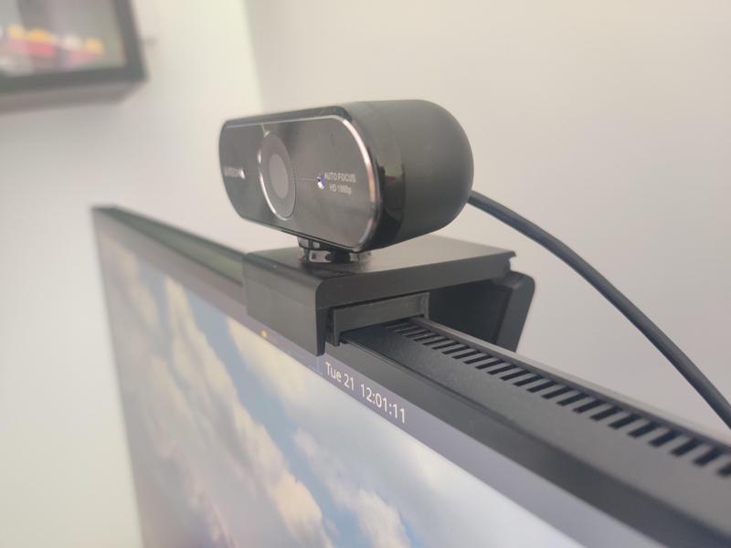 Webcam raiser/spacer for dell monitors with slim bezels