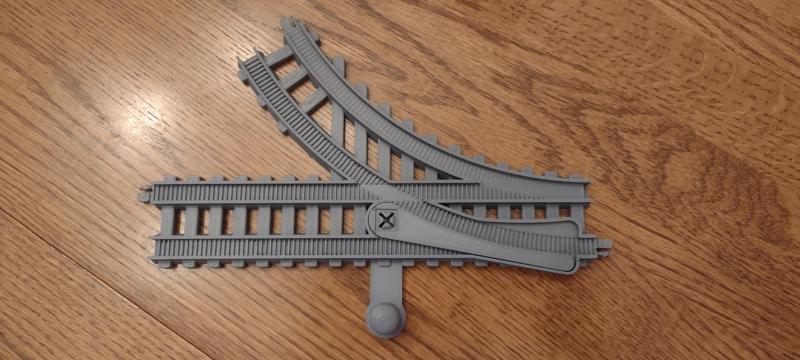 Switch train track section