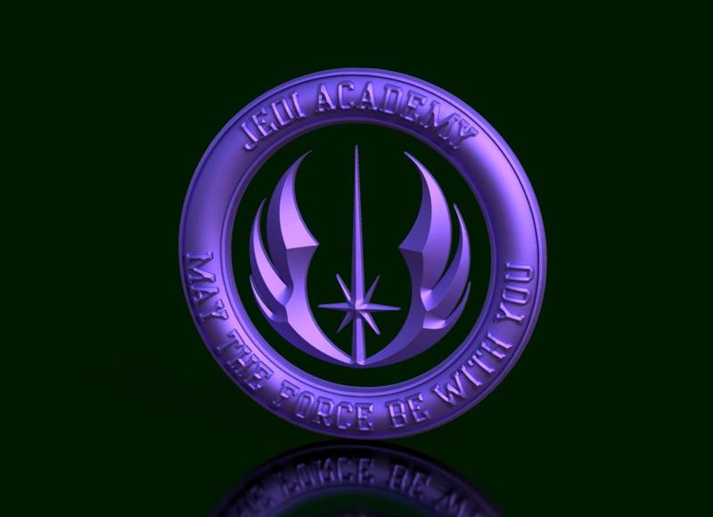 Galaxy in a Circle: Jedi Academy Logo Wall Decoration