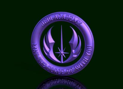 Galaxy in a Circle: Jedi Academy Logo Wall Decoration