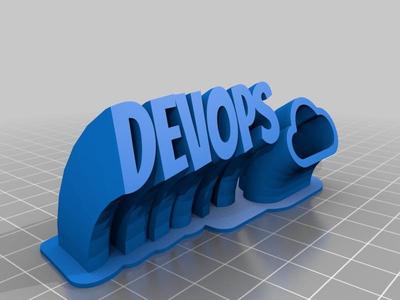 My Customized Sweeping 2-line name plate (DevOpsV2)