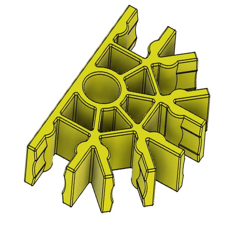 Knex Yellow Half Circle
