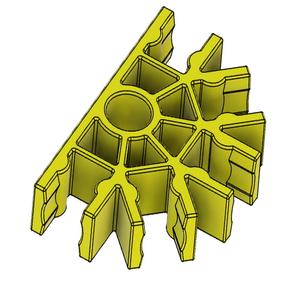 Knex Yellow Half Circle