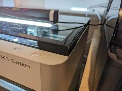 Bambu Lab X1 Carbon Top Glass Riser With Slots