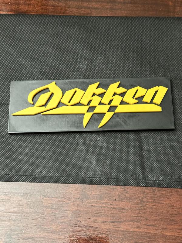 Dokken 80s band sign