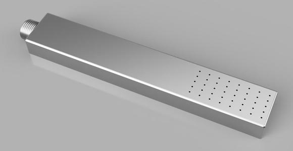 Simplistic rectangular shower head