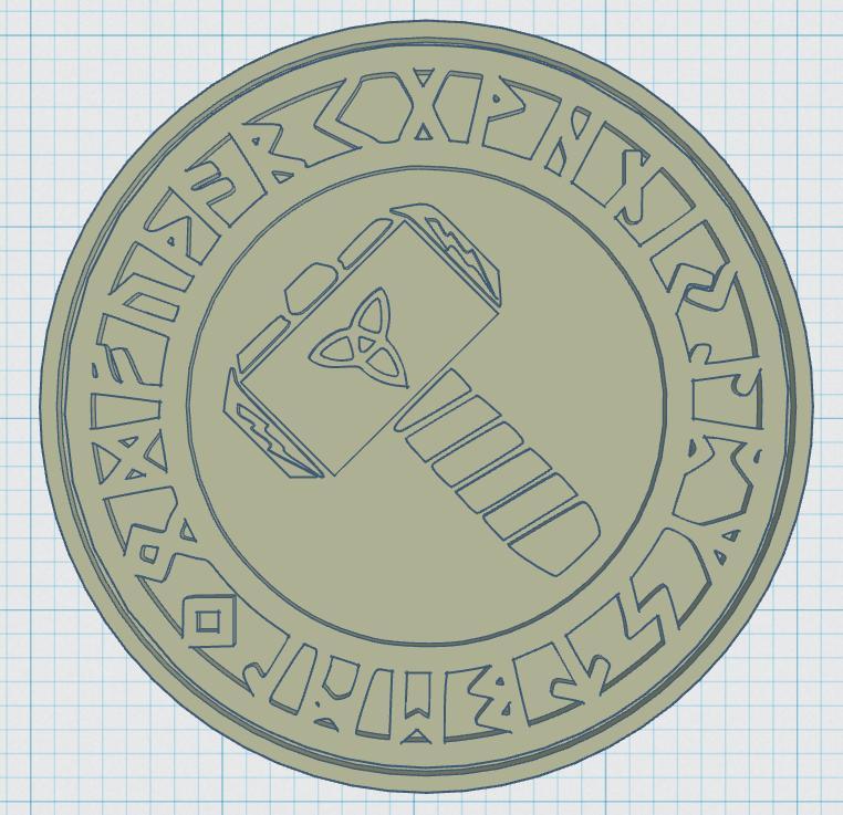 Viking Symbols Coaster 06