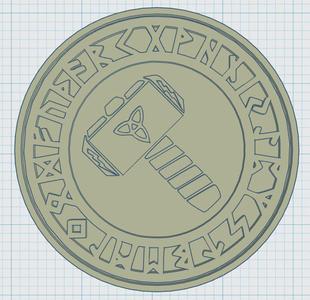 Viking Symbols Coaster 06