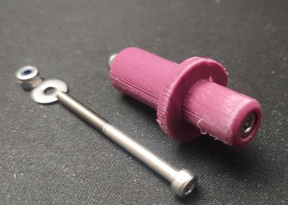 The mounting pin for the bed frame