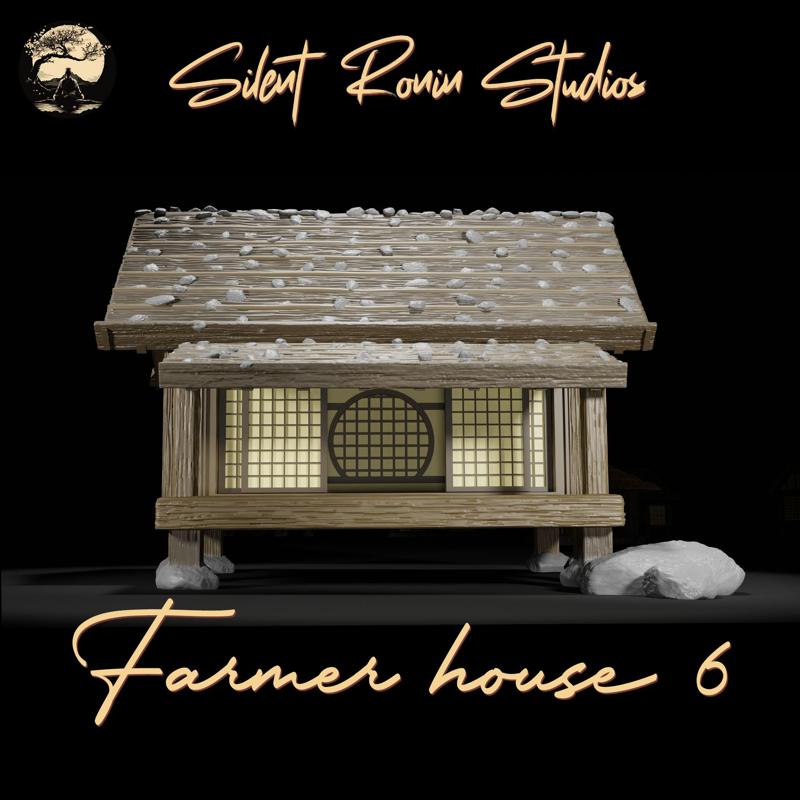 Japanese Farmer Village House #6 (assembly guide included)