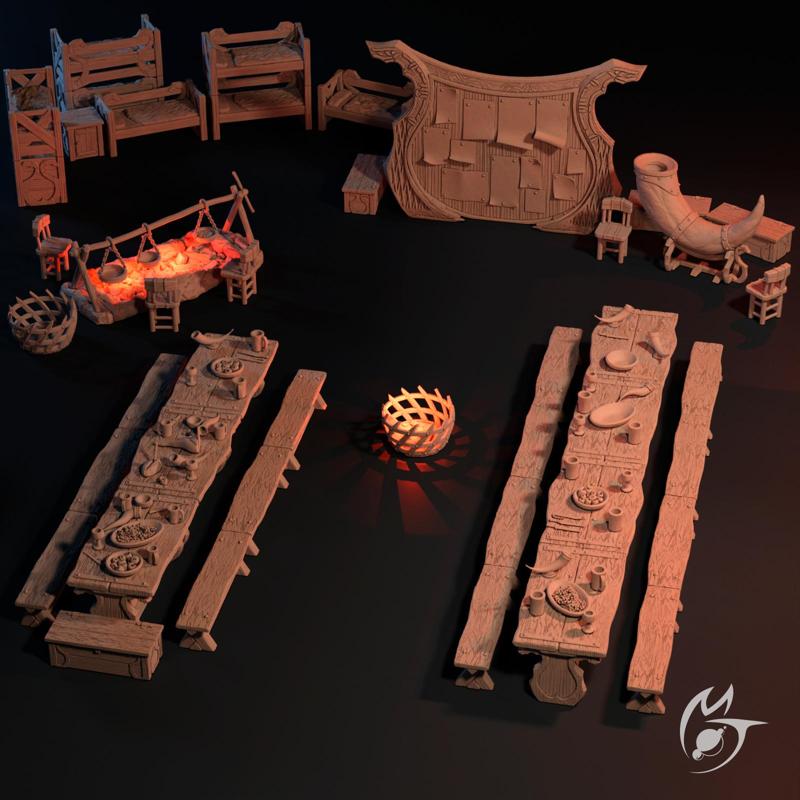 Hunters Hall Objects and Props