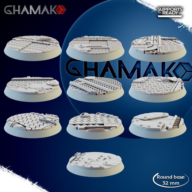 Ironkin round bases 32 mm