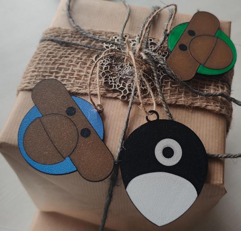 KB Monkey Gift Tag