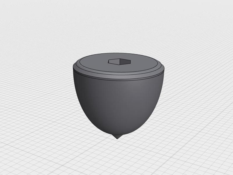 Pencil spin top
