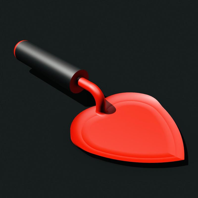 HEART SHAPED TROWEL GARDEN TOOL