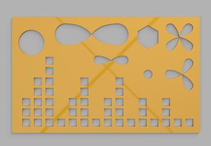 Molecule structure chemical drawing template