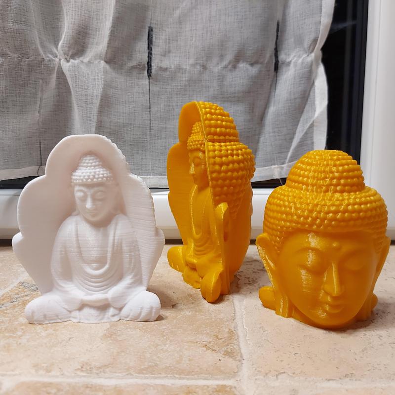 Dual-headed buddha statue