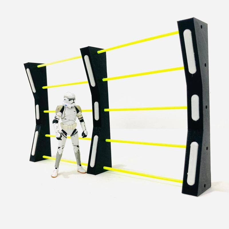 Sci Fi Security Fence for 3.75" & 6" Figure Diorama (1:18 & 1:12 scales)