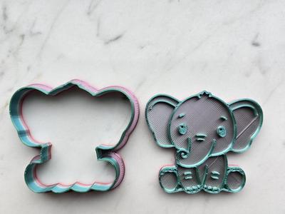 Elephant Cookie Cutter Sand Play-doh Dough Fun