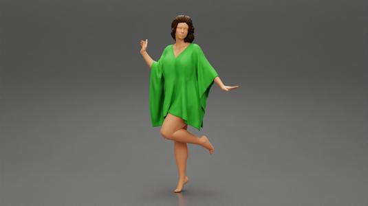 beautiful Woman in beach cover up