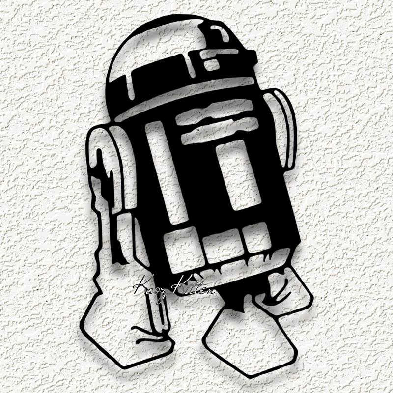 star wars r2d2 robot WALL ART HOME DECOR