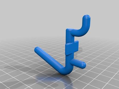 Pegboard peg (with angle hook)