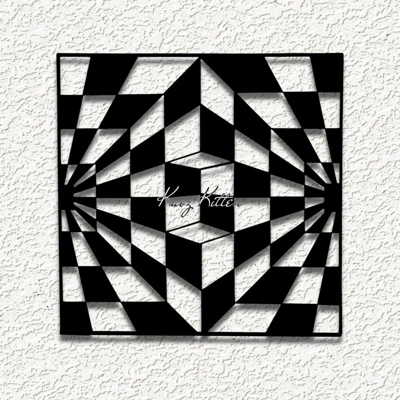 optical illusion perspective wall art home decor