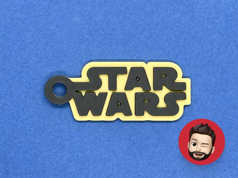 Star Wars logo keychain