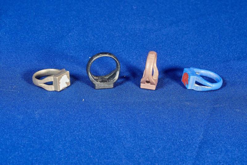 Ring with horse head insert