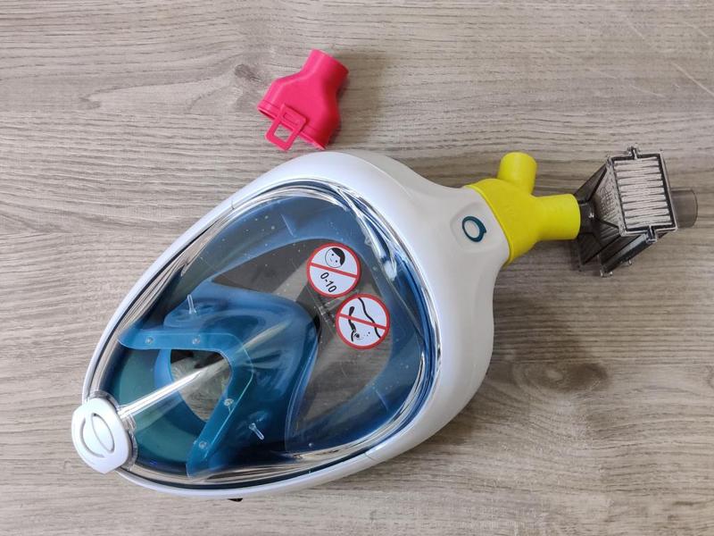 Decathlon Subea Easybreath adaptors for medical use.