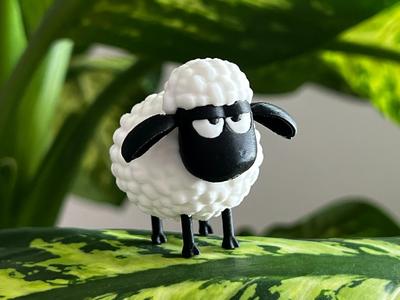 Grumpy Fluffy Sheep