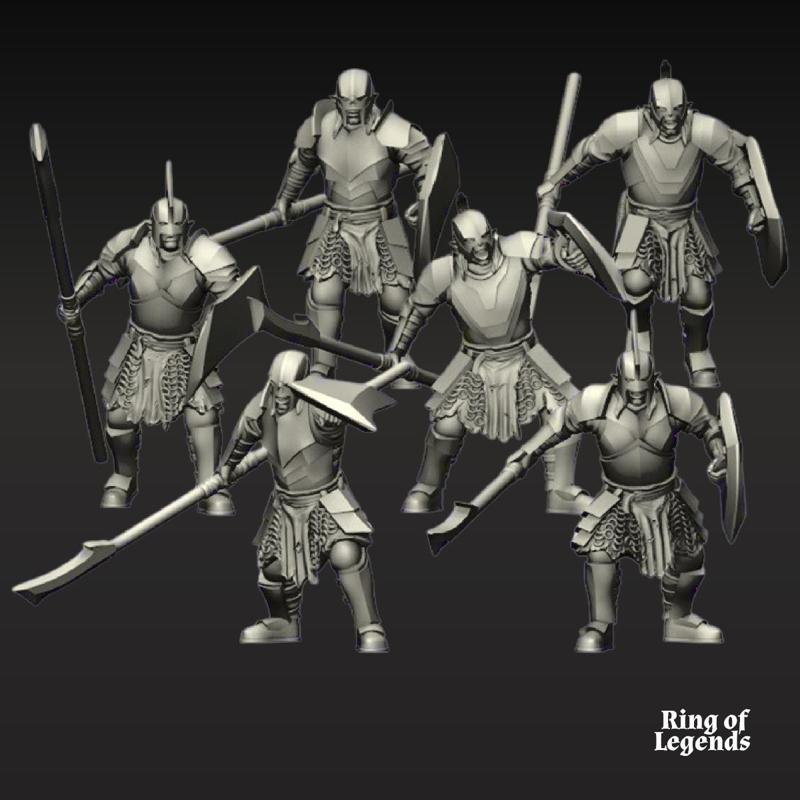 6x Super Orc Spearman | Super Orcs | Fantasy | Ring of Legends