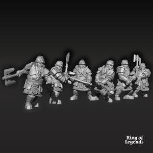 6x Kalak Guard Dwarf | Kalak Dwarves | Fantasy | Ring of Legends