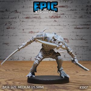 Veteran Rat Folk Thief Attack ‧ DnD Miniature ‧ Tabletop Miniatures ‧ Gaming Monster ‧ 3D Model ‧ RPG ‧ DnDminis ‧ STL FILE