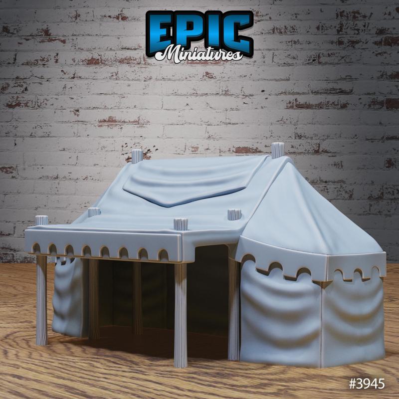 Harbor Tent‧ DnD Miniature ‧ Tabletop Miniatures ‧ Gaming Monster ‧ 3D Model ‧ RPG ‧ DnDminis ‧ STL FILE