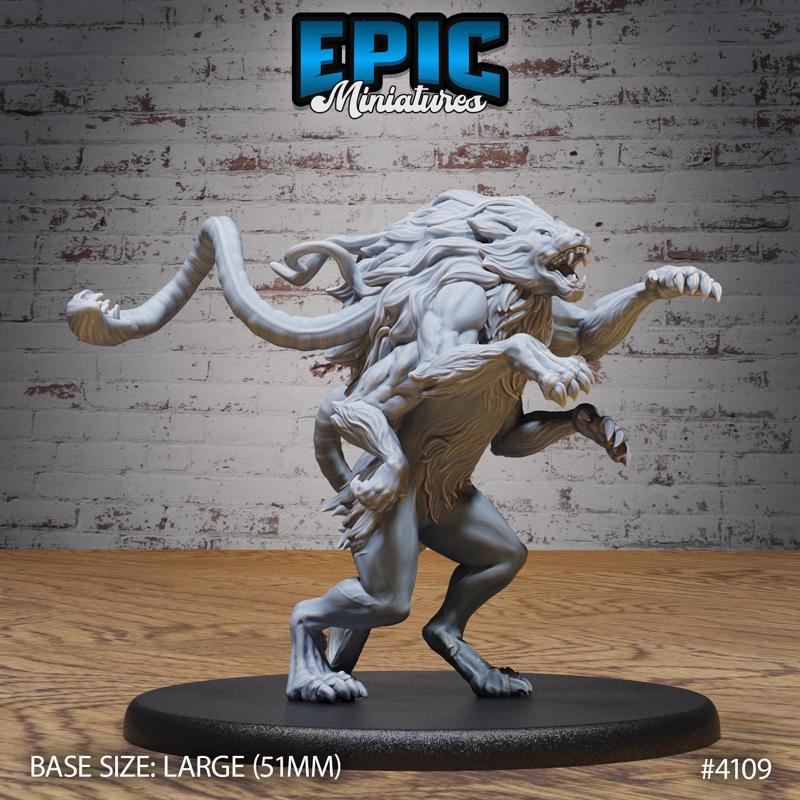 Alpha Phase Panther Angry ‧ DnD Miniature ‧ Tabletop Miniatures ‧ Gaming Monster ‧ 3D Model ‧ RPG ‧ DnDminis ‧ STL FILE