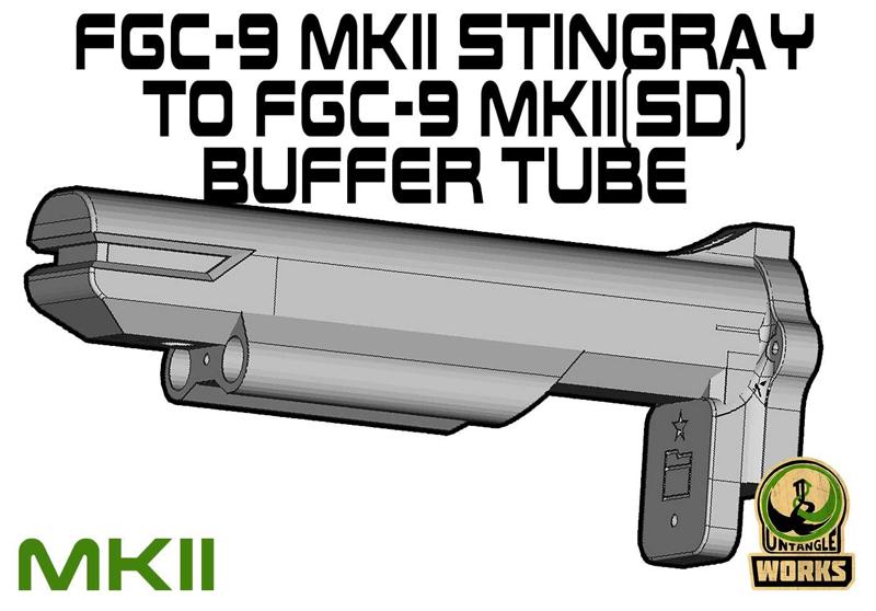 FGC-9 MKII stingray to FGC-9 MKII(SD) modded buffer tube