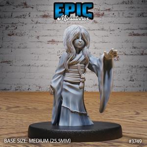 Ghost Girl ‧ DnD Miniature ‧ Tabletop Miniatures ‧ Gaming Monster ‧ 3D Model ‧ RPG ‧ DnDminis ‧ STL FILE