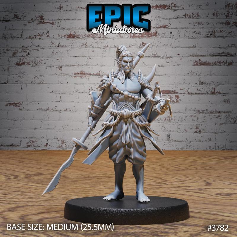 Oni Adventurer ‧ DnD Miniature ‧ Tabletop Miniatures ‧ Gaming Monster ‧ 3D Model ‧ RPG ‧ DnDminis ‧ STL FILE