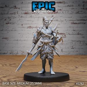 Oni Adventurer ‧ DnD Miniature ‧ Tabletop Miniatures ‧ Gaming Monster ‧ 3D Model ‧ RPG ‧ DnDminis ‧ STL FILE