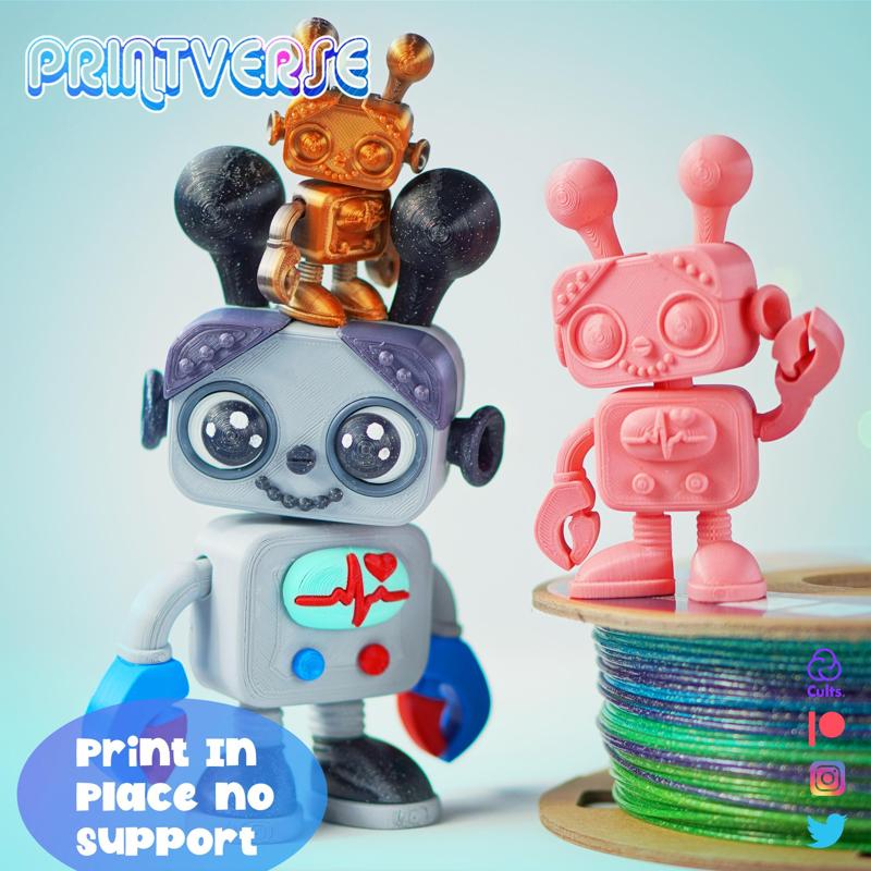 Flexy Print In Place Cute Baby Bot