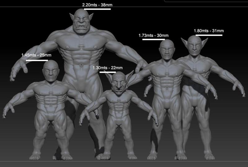 Medieval Fantasy Characters Base models