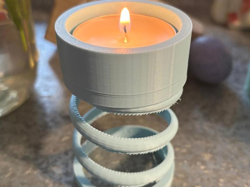 Modern Spiral Tealight Holder