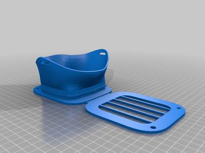 One Piece respiratory mask for improvised reusable filters or 3M Filtrete