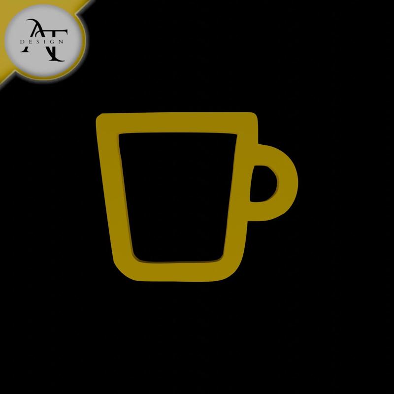 Simple Coffee Cup Symbol - 2D Art