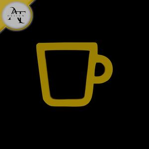 Simple Coffee Cup Symbol - 2D Art