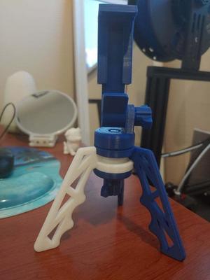 Smartphone, goPro and camera tripod