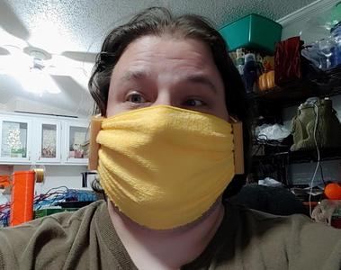 3D Printable Cloth Mask No Sewing Actually Usable